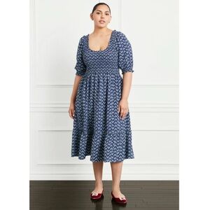 Hill House Louisa Crepe Navy Dress XXL